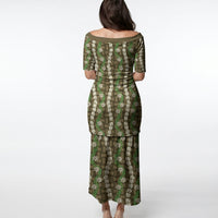 Pikake Maile Tiare Lei Puletasi Natural Lauhala Pattern LT01 - Polynesian Pride