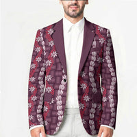Pikake Maile Tiare Lei Blazer Akala Lauhala Pattern
