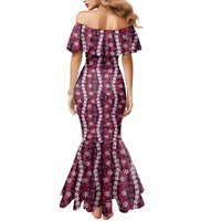 Pikake Maile Tiare Lei Mermaid Dress Akala Lauhala Pattern LT01 - Polynesian Pride