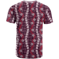 Pikake Maile Tiare Lei T Shirt Akala Lauhala Pattern