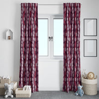 Pikake Maile Tiare Lei Window Curtain Akala Lauhala Pattern