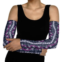 Pikake Maile Tiare Lei Arm Sleeves Poni Lauhala Pattern
