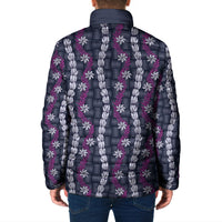 Pikake Maile Tiare Lei Padded Jacket Poni Lauhala Pattern