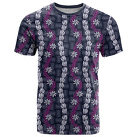 Pikake Maile Tiare Lei T Shirt Poni Lauhala Pattern