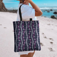 Pikake Maile Tiare Lei Tote Bag Poni Lauhala Pattern