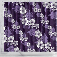 Hawaiian Hibiscus Tribal Floral Purple Shower Curtain Polynesian Tapa Pattern LT01 - Polynesian Pride