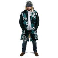 Hawaiian Hibiscus Tribal Floral Teal Cloak Polynesian Tapa Pattern LT01 - Polynesian Pride