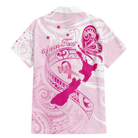 Personalised Aotearoa Breast Cancer Family Matching Mermaid Dress and Hawaiian Shirt New Zealand Maori Pattern LT01 - Polynesian Pride