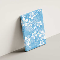 Fiji Tapa Pattern Canvas Wall Art Plumeria Floral