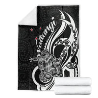 New Zealand Waitangi Day Blanket Aotearoa Te Tiriti O Waitangi Kiwi Black Version LT01 - Polynesian Pride