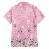 Cranes Sakura Floral Pink Pastel Family Matching Mermaid Dress and Hawaiian Shirt Hawaii Japan Culture LT01 - Polynesian Pride