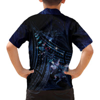 Personalised Matariki Paua Shell New Zealand Family Matching Tank Maxi Dress and Hawaiian Shirt Haka Dance At The Starry Night LT01 - Polynesian Pride
