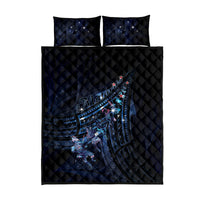 Matariki Paua Shell New Zealand Quilt Bed Set Haka Dance At The Starry Night LT01 - Polynesian Pride