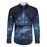 Personalised Matariki Kiwi Family Matching Puletasi and Hawaiian Shirt Silver Fern