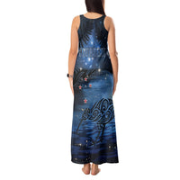 Personalised Matariki Kiwi Tank Maxi Dress Silver Fern LT01 - Polynesian Pride