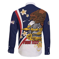 Personalized American Samoa Family Matching Mermaid Dress and Hawaiian Shirt Amerika Samoa Bald Eagle
