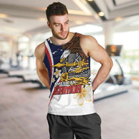 Personalized American Samoa Men Tank Top Amerika Samoa Bald Eagle