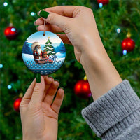 Native American Santa Claus Ceramic Ornament Merry Christmas 2025 - Polynesian Pride