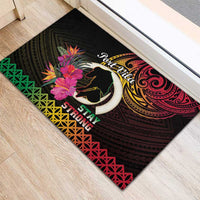 Vanuatu Port Vila Stay Strong Rubber Doormat Long God Yumi Stanap