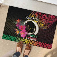 Vanuatu Port Vila Stay Strong Rubber Doormat Long God Yumi Stanap