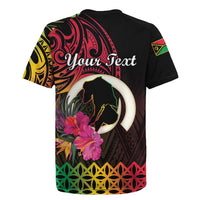 Personalised Vanuatu Port Vila Stay Strong Rugby Jersey Long God Yumi Stanap LT01 - Polynesian Pride