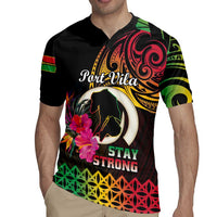 Personalised Vanuatu Port Vila Stay Strong Rugby Jersey Long God Yumi Stanap LT01 - Polynesian Pride