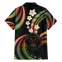Hawaii Map Kanaka Maoli Family Matching Puletasi and Hawaiian Shirt Fantastic Frangipani Reggae LT01 - Polynesian Pride