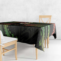 Hawaii Map Kanaka Maoli Tablecloth Fantastic Frangipani Reggae