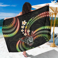 Hawaii Shaka Sign Sarong Fantastic Frangipani Reggae
