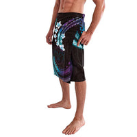 Hawaii Map Kanaka Maoli Lavalava Fantastic Frangipani Amethyst Gradient