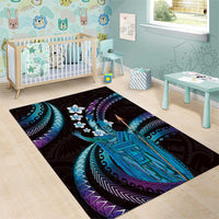 Hawaii King Kamehameha Area Rug Fantastic Plumeria Amethyst Gradient