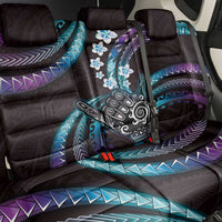 Hawaii Shaka Sign Back Car Seat Cover Fantastic Frangipani Amethyst Gradient