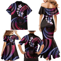 Hawaii Map Kanaka Maoli Family Matching Mermaid Dress and Hawaiian Shirt Fantastic Frangipani Sweet Dream LT01 - Polynesian Pride