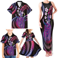 Hawaii King Kamehameha Family Matching Tank Maxi Dress and Hawaiian Shirt Fantastic Plumeria Sweet Vibes LT01 - Polynesian Pride