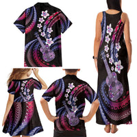 Hawaiian Ukulele Family Matching Tank Maxi Dress and Hawaiian Shirt Sweet Dream Fantastic Plumeria LT01 - Polynesian Pride