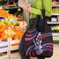 Hawaiian Ukulele Grocery Bag Sweet Dream Fantastic Plumeria
