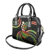 Hawaii Turtles Plumeria Shoulder Handbag Reggae Polynesian Pattern