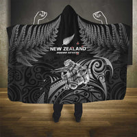 New Zealand 2024 Rugby Hooded Blanket Silver Fern Aotearoa Kiwi