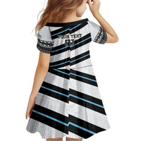 Custom Fiji 2024 Rugby Family Matching Off Shoulder Maxi Dress and Hawaiian Shirt Fijian Tapa Pattern