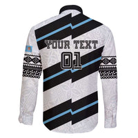 Custom Fiji 2024 Rugby Family Matching Short Sleeve Bodycon Dress and Hawaiian Shirt Fijian Tapa Pattern LT01 - Polynesian Pride