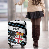 Fiji 2024 Rugby Luggage Cover Fijian Tapa Pattern