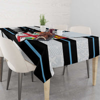 Fiji 2024 Rugby Tablecloth Fijian Tapa Pattern