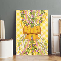 Hawaii Palaka Pikake Lokelani Plumeria Canvas Wall Art Melemele Coquette Bow
