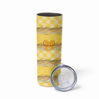 Hawaii Palaka Pikake Lokelani Plumeria Skinny Tumbler Melemele Coquette Bow