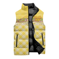 Hawaii Palaka Pikake Lokelani Plumeria Sleeveless Puffer Jacket Melemele Coquette Bow
