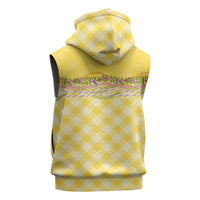 Hawaii Palaka Pikake Lokelani Plumeria Sleeveless Zip Hoodie Melemele Coquette Bow