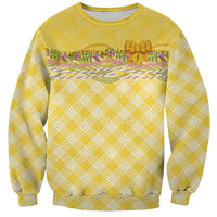 Hawaii Palaka Pikake Lokelani Plumeria Sweatshirt Melemele Coquette Bow