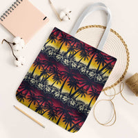 Hawaii Hibiscus Palm Tree Sunset Tote Bag Tropical Style - Polynesian Pride