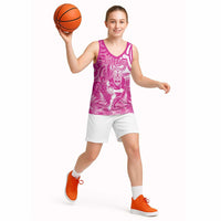 New Zealand Silver Fern Rugby All Pink Basketball Jersey Maori Tiki Player With Ta Moko Tribal LT01 - Polynesian Pride