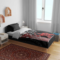 Toitu Te Reo Maori Toitu Te Whenua Toitu Te Tiriti Bedding Set Maori Warrior New Zealand LT01 - Polynesian Pride